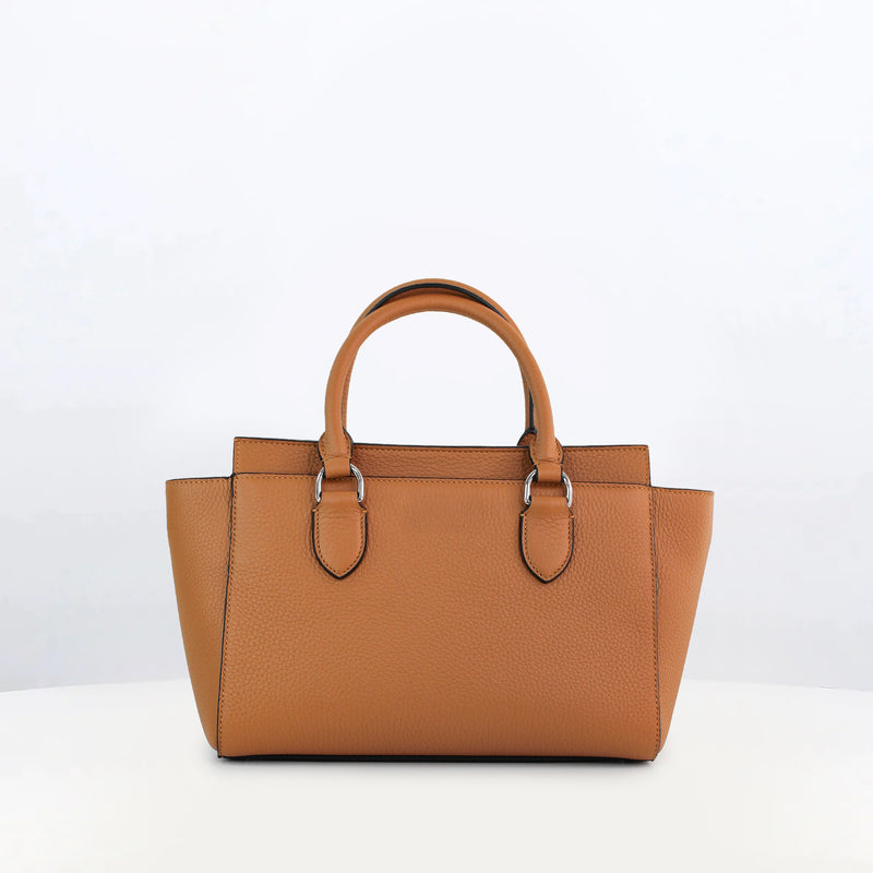 FAUBOURG LEATHER HANDBAG MINI CAMEL