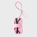 LEATHER GLASSES HOLDER LIGHT PINK