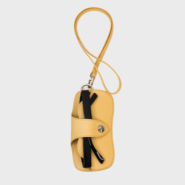 LEATHER GLASSES HOLDER MANGO