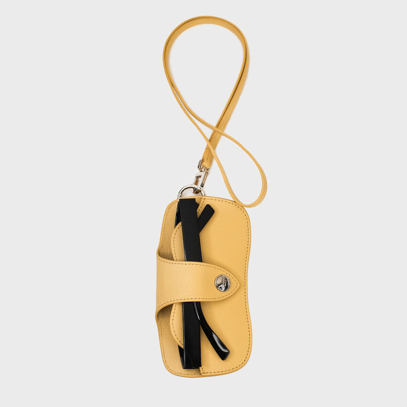 LEATHER GLASSES HOLDER MANGO