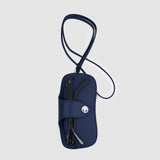 LEATHER GLASSES HOLDER NAVY