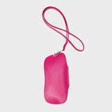 ÉTUI À LUNETTES EN CUIR FUCHSIA