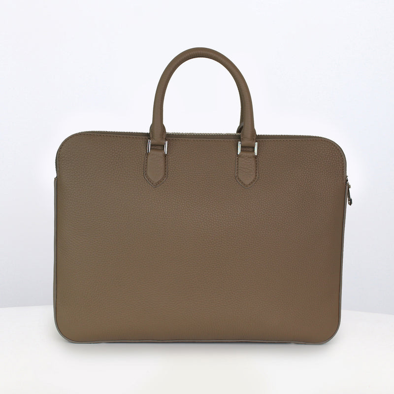 PORTE-DOCUMENTS EN CUIR ORSAY TAUPE