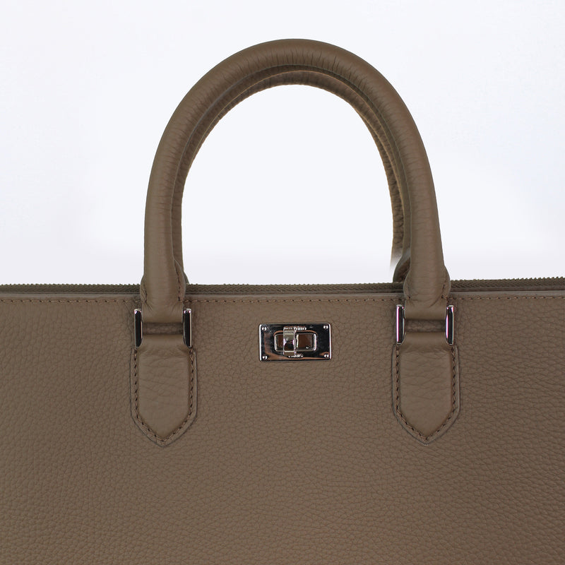 PORTE-DOCUMENTS EN CUIR ORSAY TAUPE