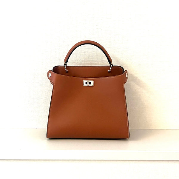 SAC À MAIN EN CUIR LISSE LUTECE MINI GOLD