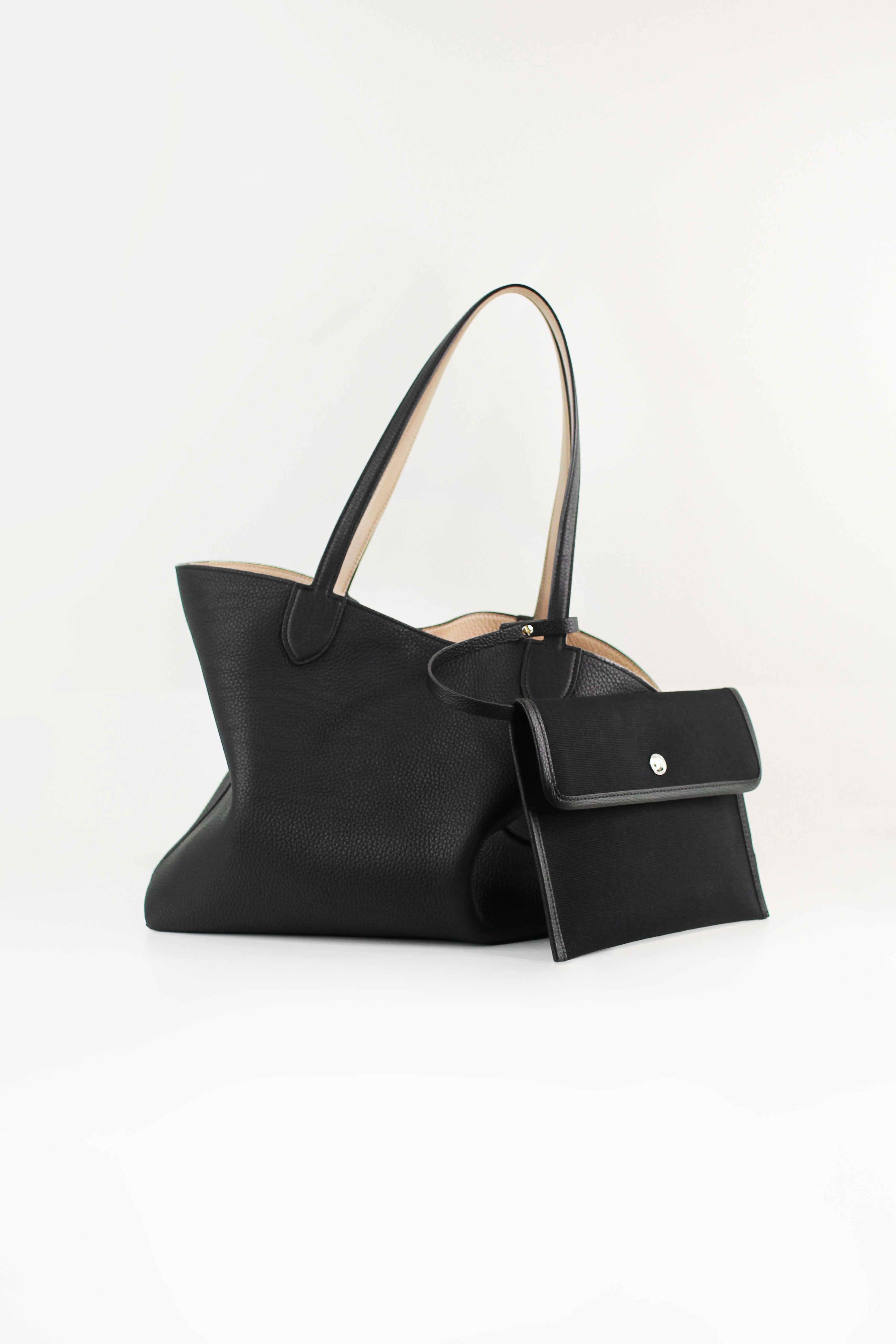 POCHETTE EN TOILE NOIR