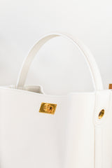 SAC SEAU EN CUIR ODÉON MINI CRAIE