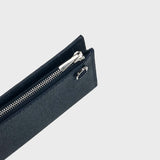 LEATHER LONG ZIP WALLET ECLIPSE