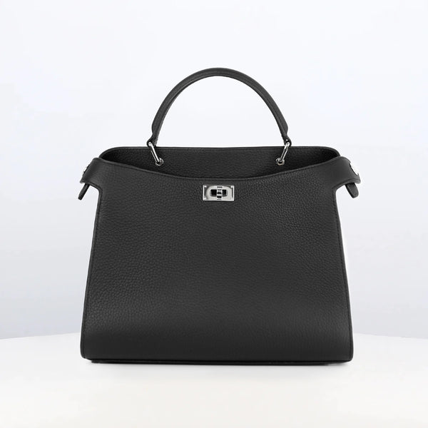 SAC À MAIN EN CUIR LUTECE 27 NOIR