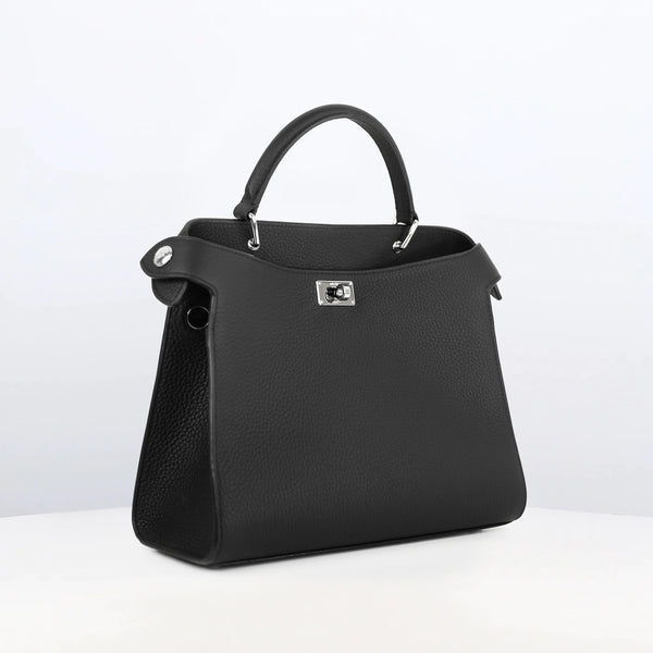 SAC À MAIN EN CUIR LUTECE 27 NOIR