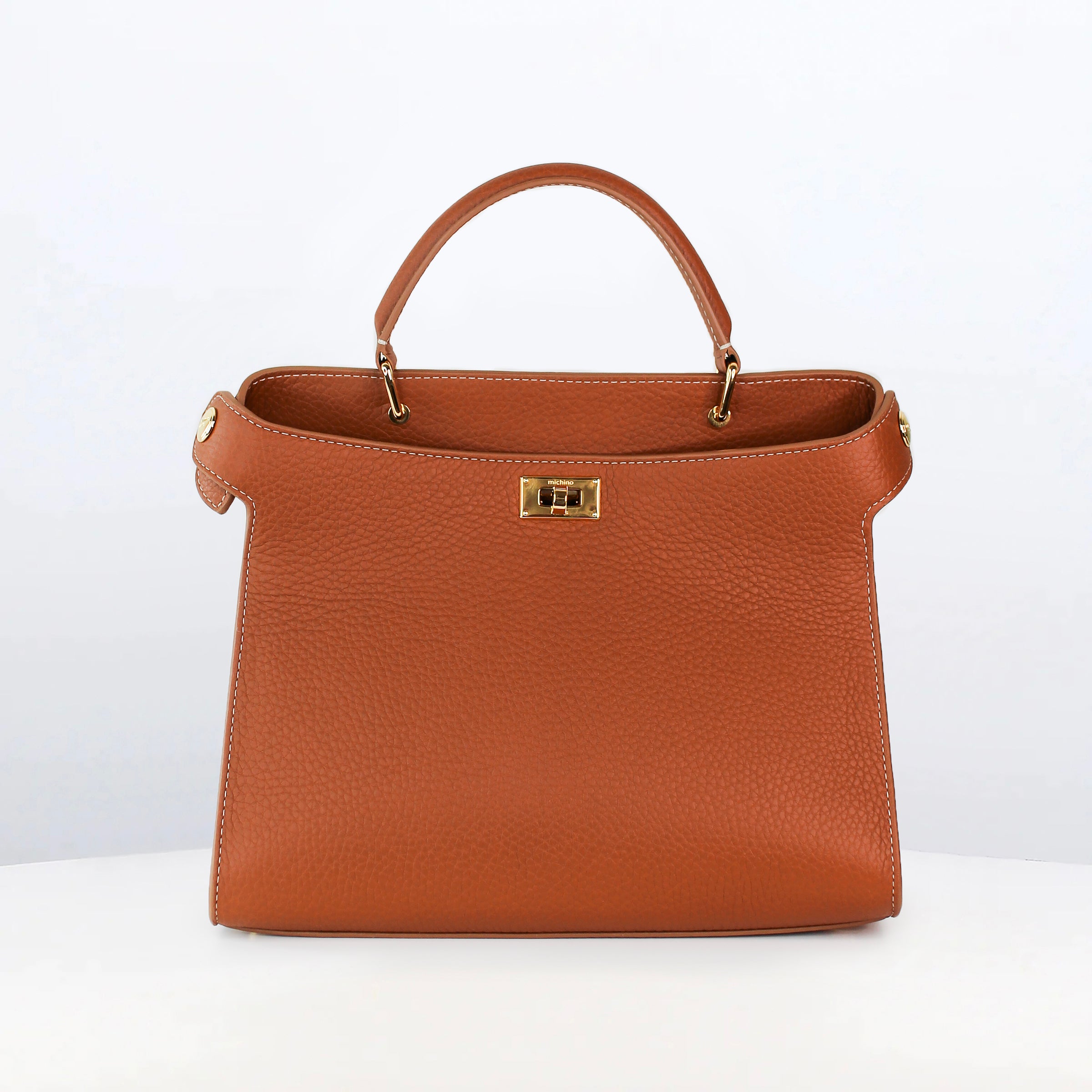 LUTECE 27 LEDERHANDTASCHE GOLD MIT GOLDVERZIERUNG