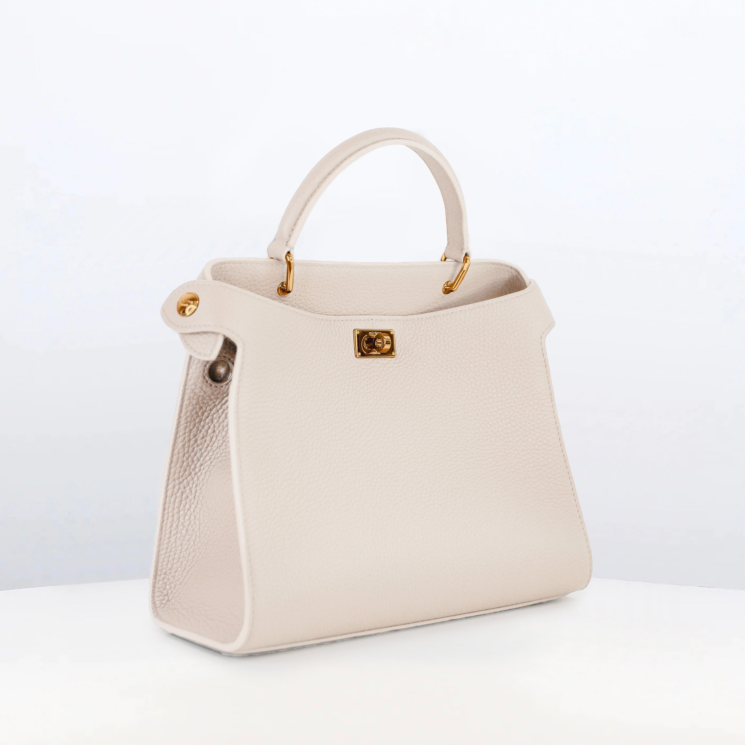 IMABADENKO アイボリー 19個セット Sac en Cuir Couleur Ivoire | Élégance Discrète & Fait Main | Michino