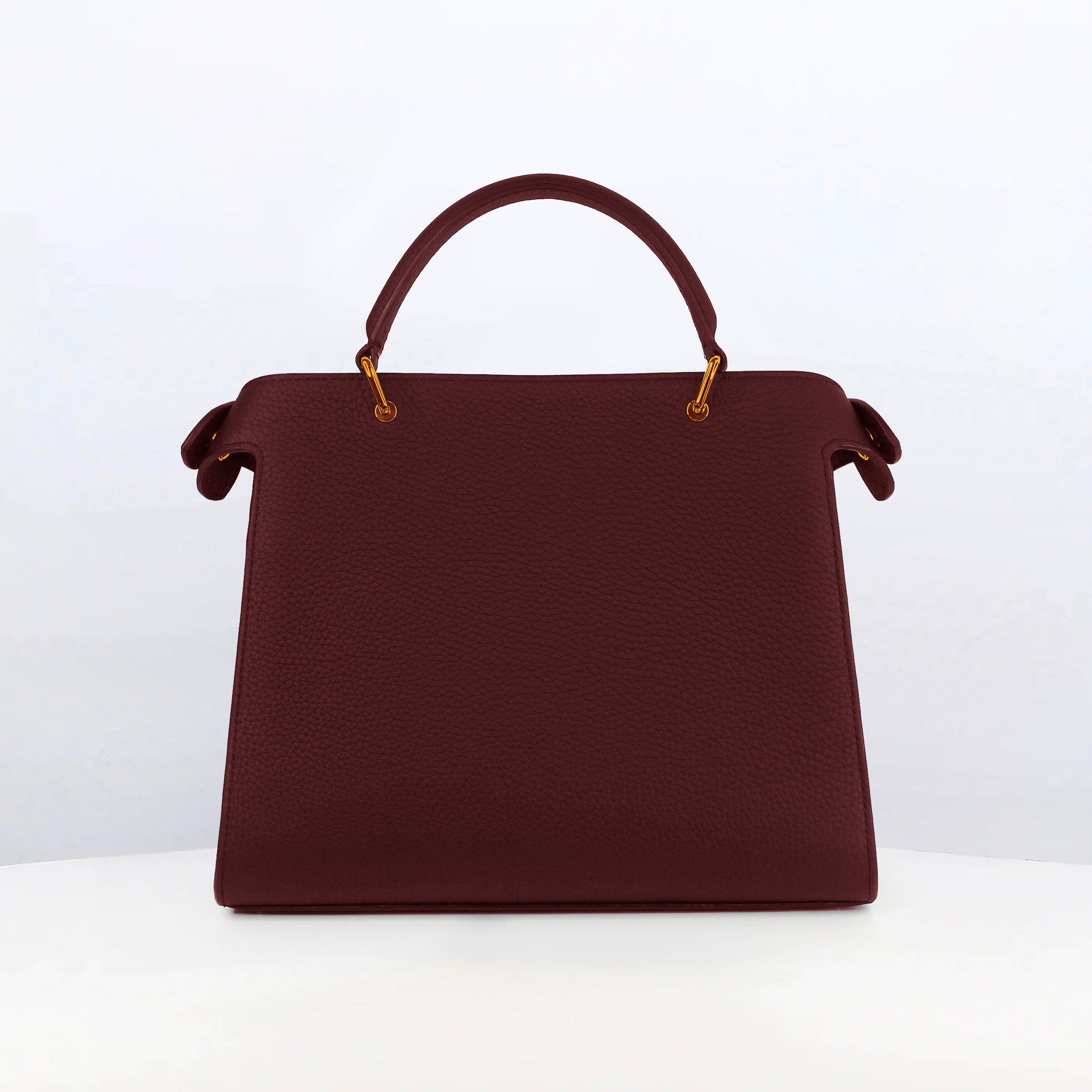 LEATHER HANDBAG LUTECE 27 SAINT-EMILION WITH GOLD HARDWARE