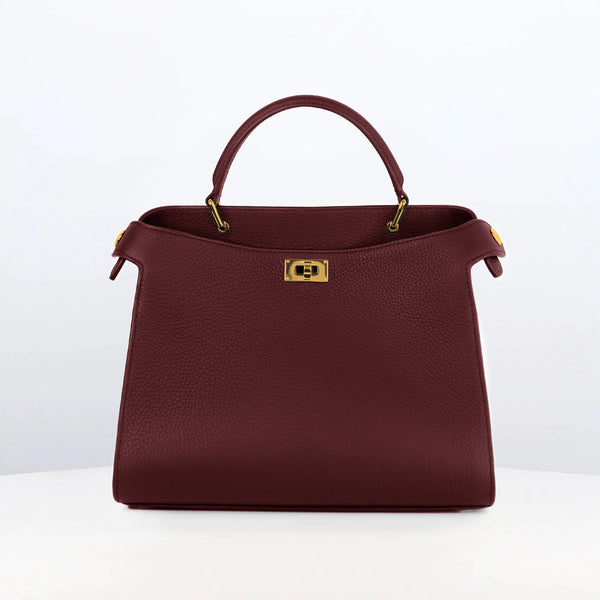 SAC À MAIN EN CUIR LUTECE 27 SAINT-EMILION FINITIONS DORÉES