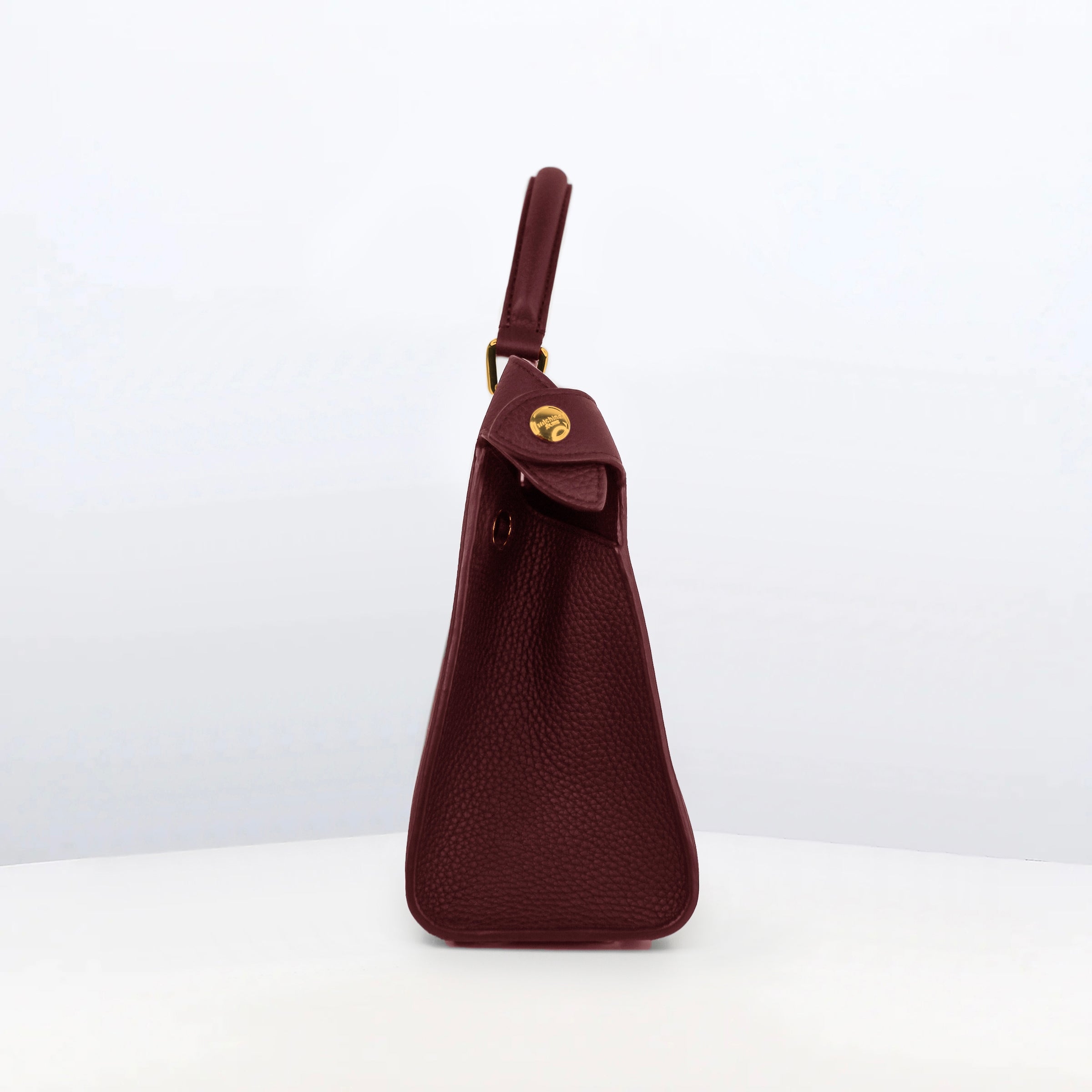 LEATHER HANDBAG LUTECE 27 SAINT-EMILION WITH GOLD HARDWARE