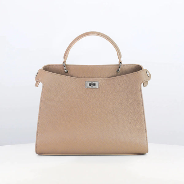 SAC À MAIN EN CUIR LUTECE 27 TOURTERELLE