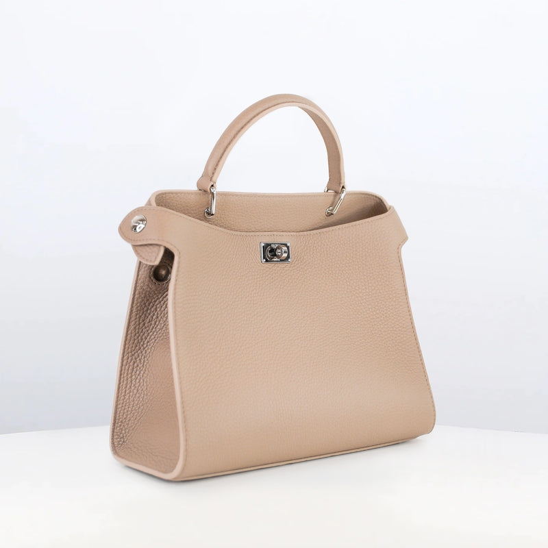 SAC À MAIN EN CUIR LUTECE 27 TOURTERELLE