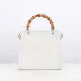 Lutece Mini Arashiyama Canvas Handbag with Bamboo Handle
