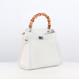 Lutece Mini Arashiyama Canvas Handbag with Bamboo Handle