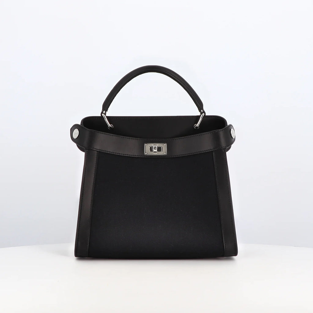 【michino PARIS】ハンドバッグ - ルテス ミニ トープ LUTECEMINIBLACKCANVASFRONT_140