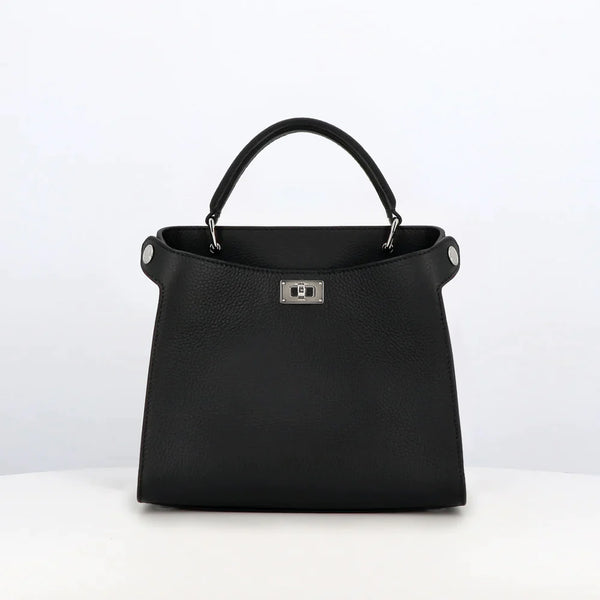 LEATHER HANDBAG LUTECE MINI BLACK