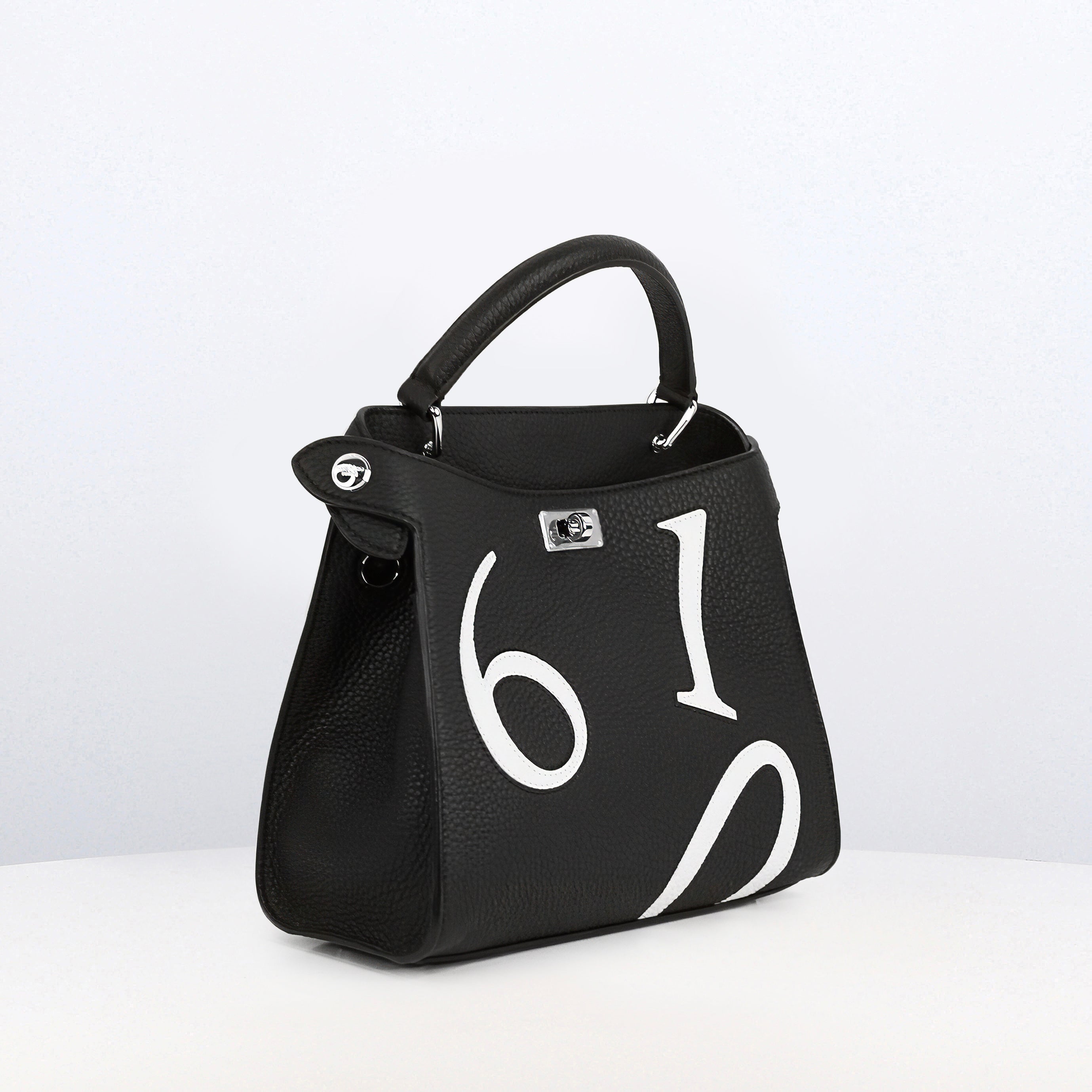 SAC À MAIN EN CUIR LUTECE MINI NOIR 