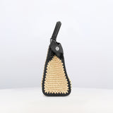 Lutece Mini Arashimaya Canvas Handbag with Bamboo Handle