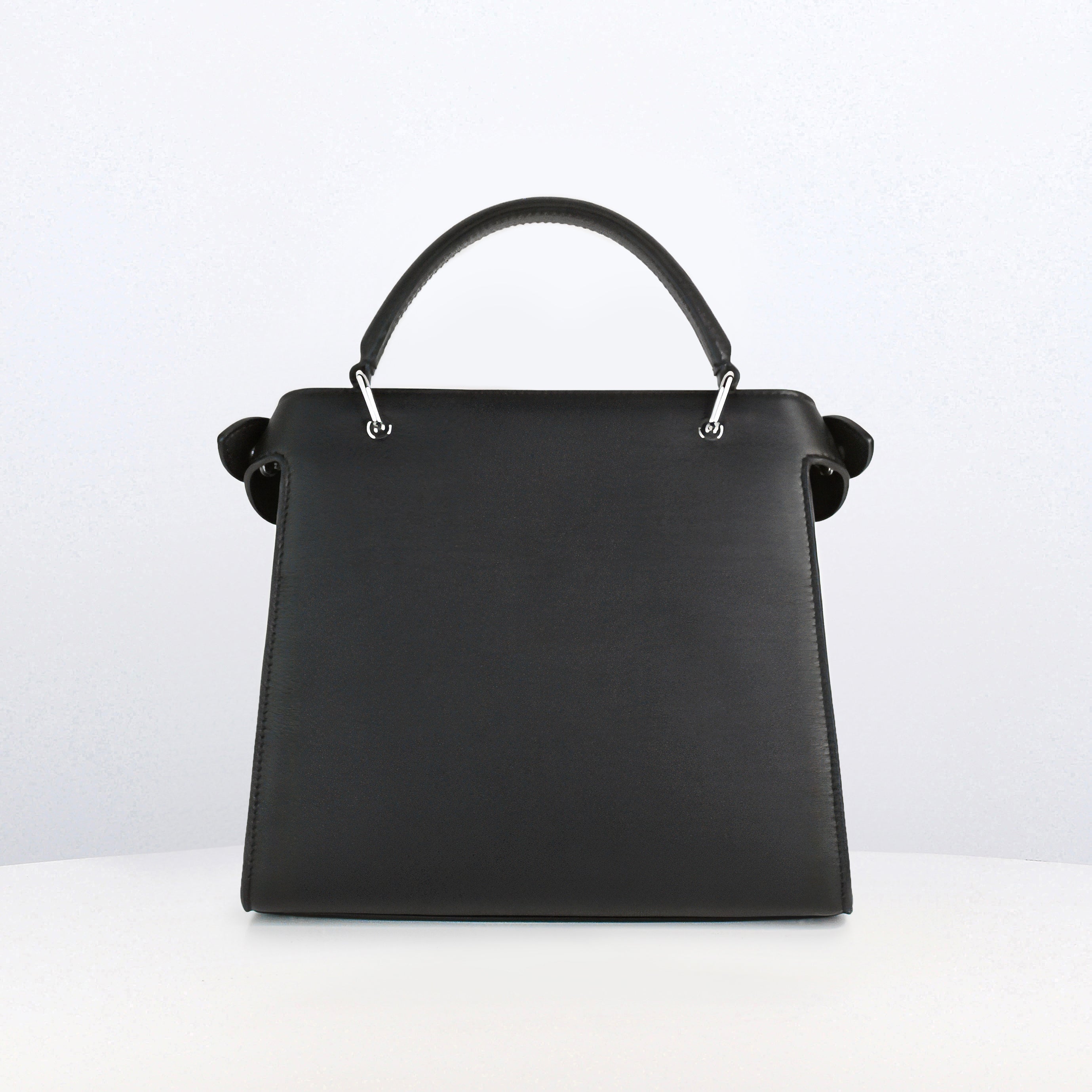 LEATHER HANDBAG LUTECE MINI TSUMUGI BLUE