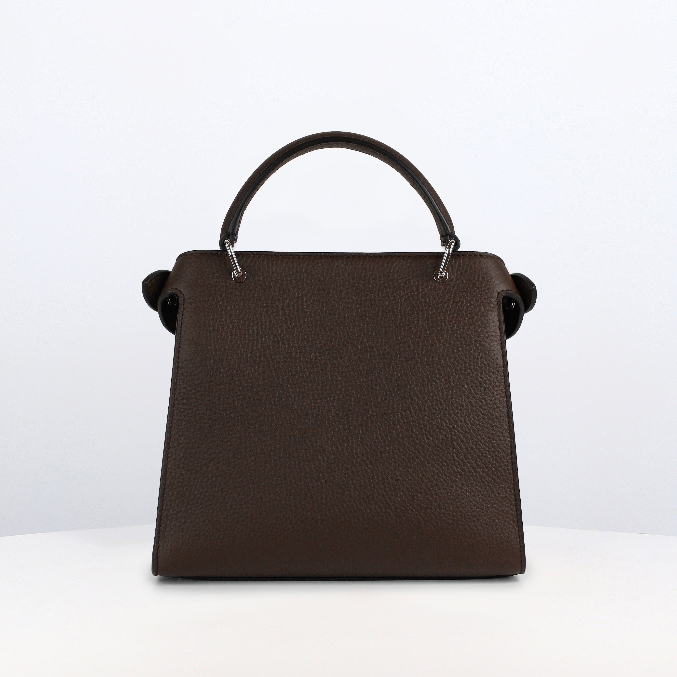 SAC A MAIN EN CUIR LUTECE MINI NUBUCK CHOCOLAT