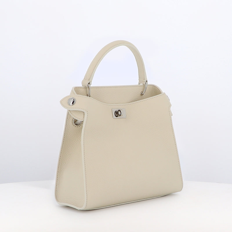 LEATHER HANDBAG LUTECE MINI CRAIE