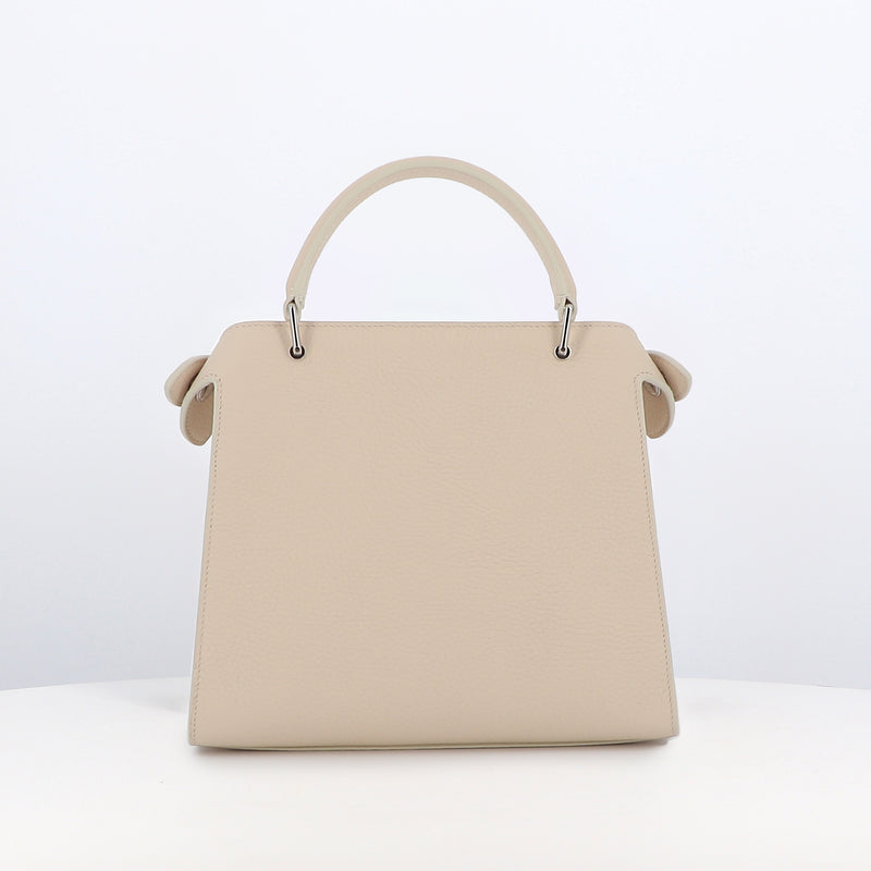 LEATHER HANDBAG LUTECE MINI IVORY