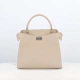 LEATHER HANDBAG LUTECE MINI IVORY