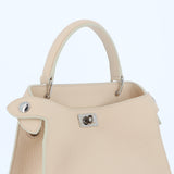 LEATHER HANDBAG LUTECE MINI IVORY