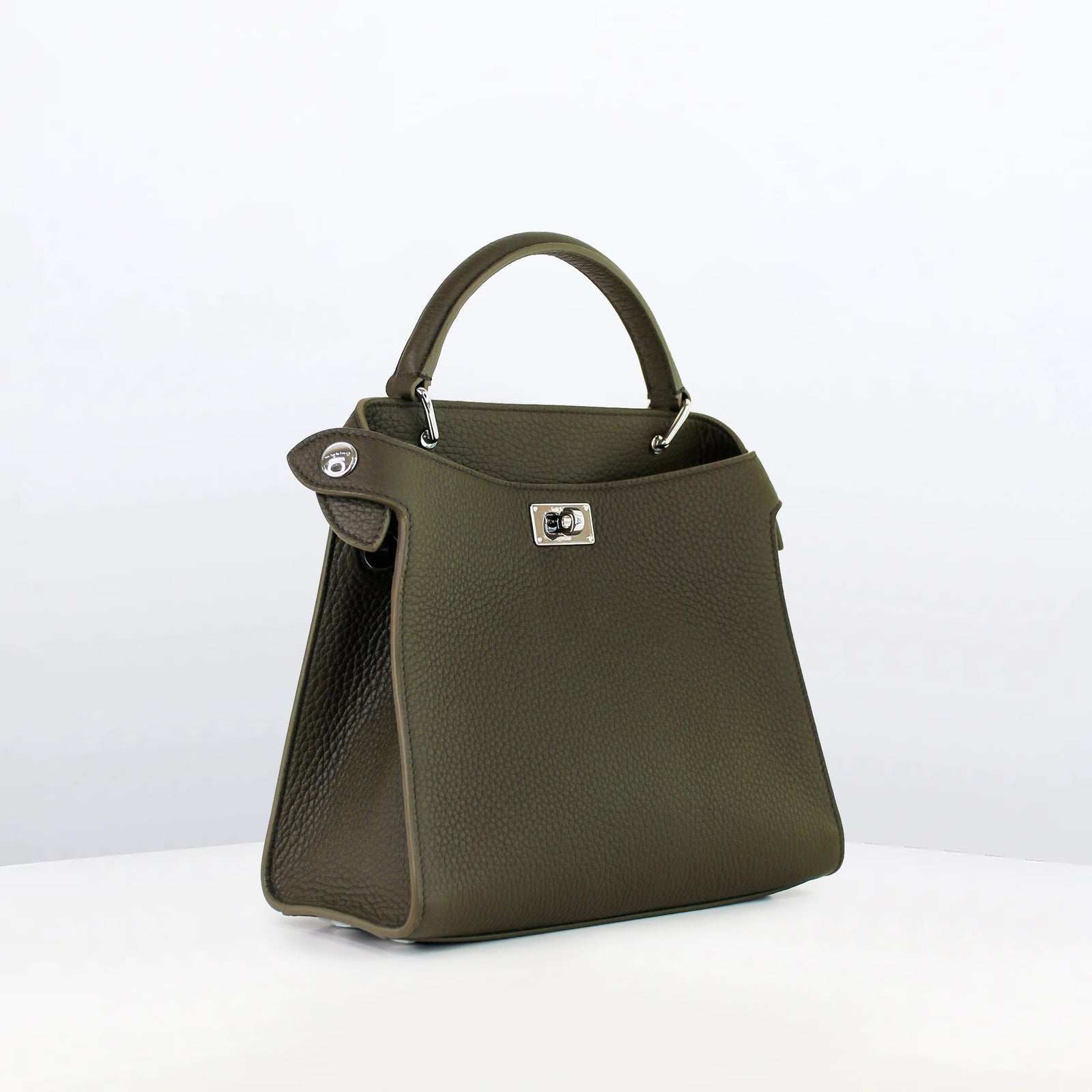 ハンドバッグ - ルテス ミニ カーキ – Michino Paris ハンドバッグ - ルテス ミニ カーキ – Michino Paris