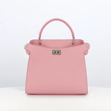 LEATHER HANDBAG LUTECE MINI LIGHT PINK