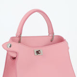 LEATHER HANDBAG LUTECE MINI LIGHT PINK