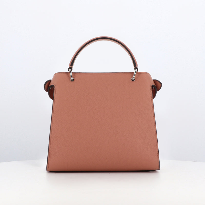 LEATHER HANDBAG LUTECE MINI NUDE