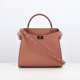 LEATHER HANDBAG LUTECE MINI NUDE