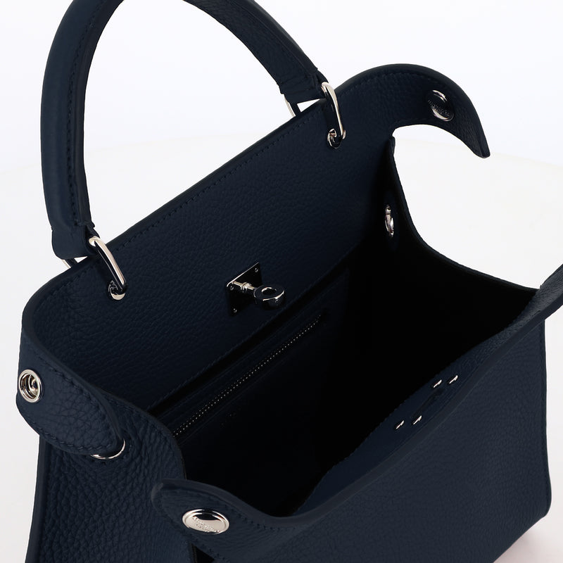 LEATHER HANDBAG LUTECE MINI ECLIPSE