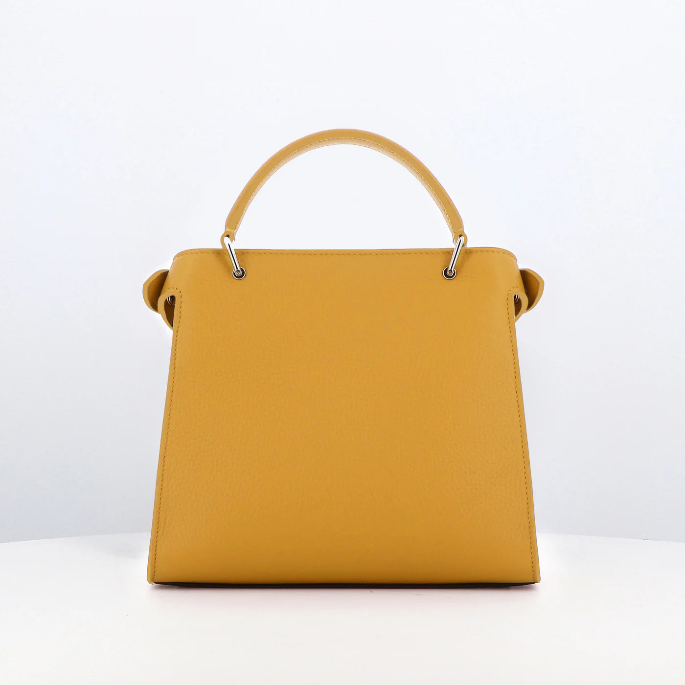 LEATHER HANDBAG LUTECE MINI SUN YELLOW