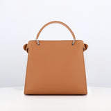 LEATHER HANDBAG LUTECE MINI CAMEL TONAL EDGE