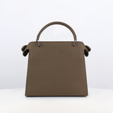 LEATHER HANDBAG LUTECE MINI TAUPE
