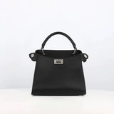 LEATHER HANDBAG LUTECE NANO BLACK