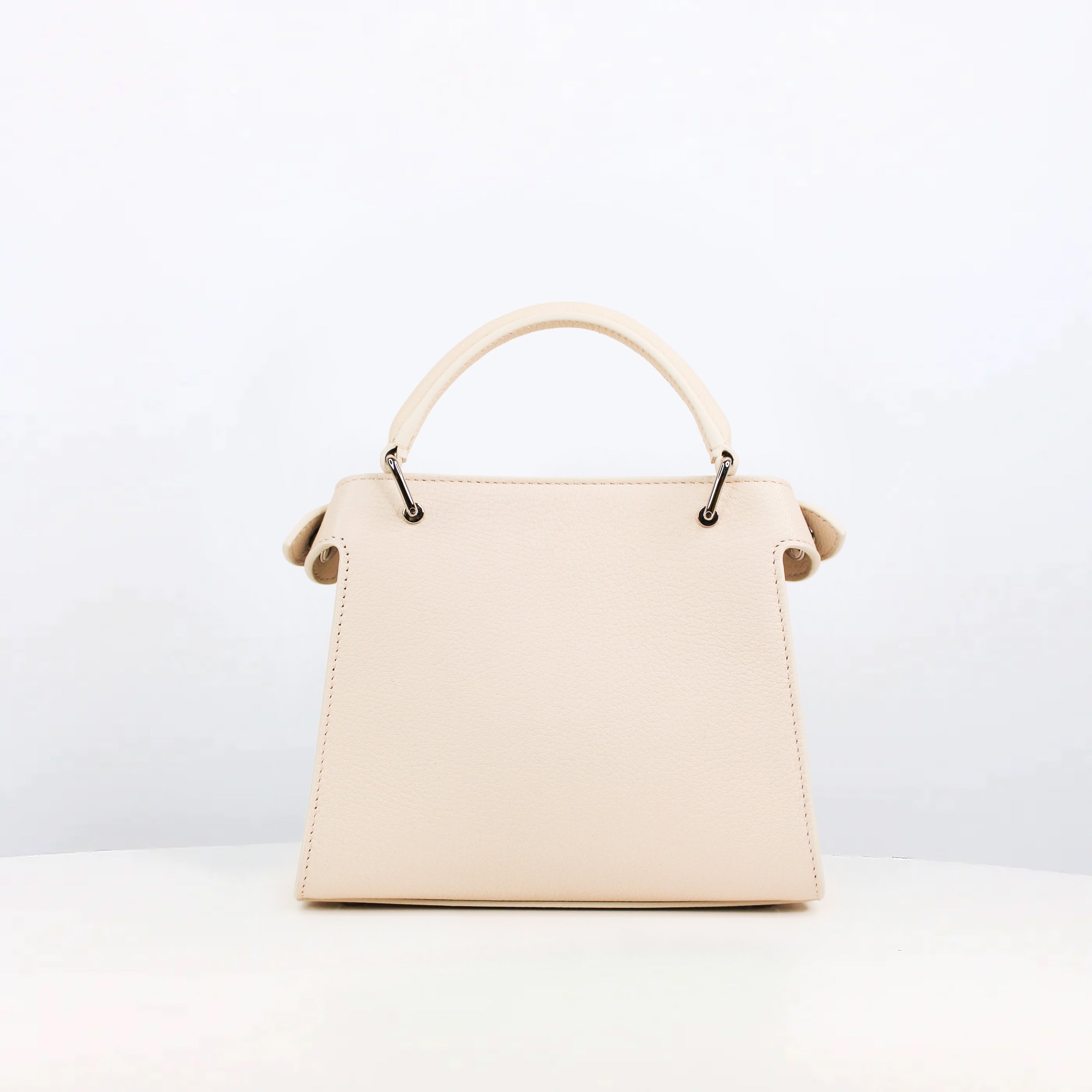 SAC À MAIN EN CUIR LUTÈCE NANO IVORY GOATSKIN