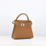 LEATHER HANDBAG LUTECE NANO HONEY