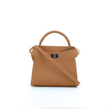 LEATHER HANDBAG LUTECE NANO HONEY