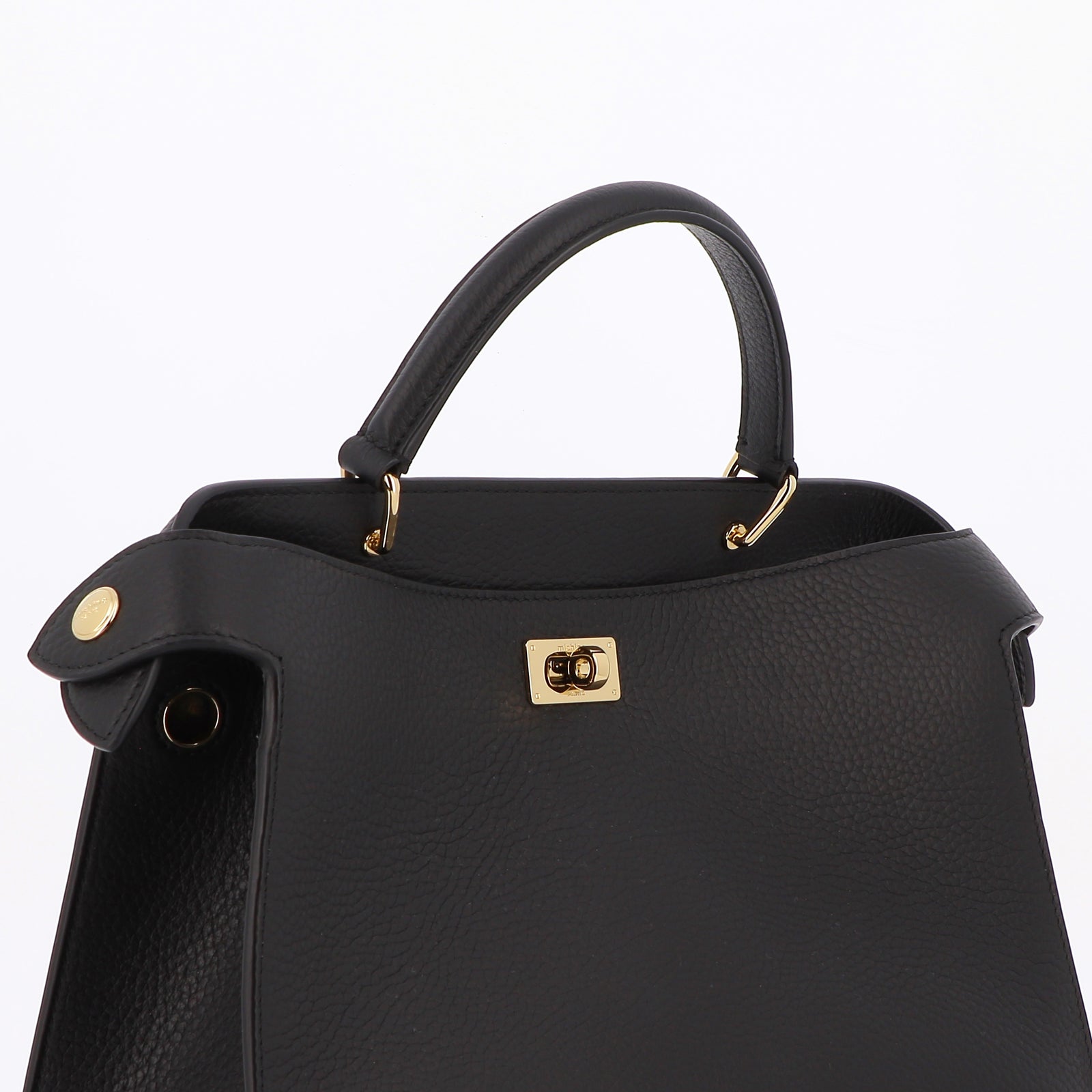 ハンドバッグ - ルテス スモール ブラック ゴールド金具 – Michino Paris
