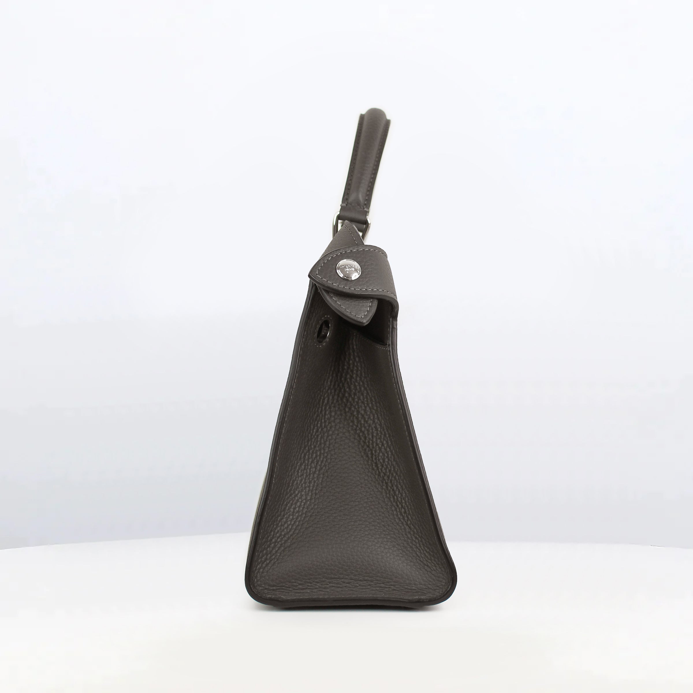 SAC À MAIN EN CUIR LUTECE PM GRIS CHARBON