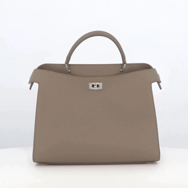 LEATHER HANDBAG LUTECE PM ELEPHANT