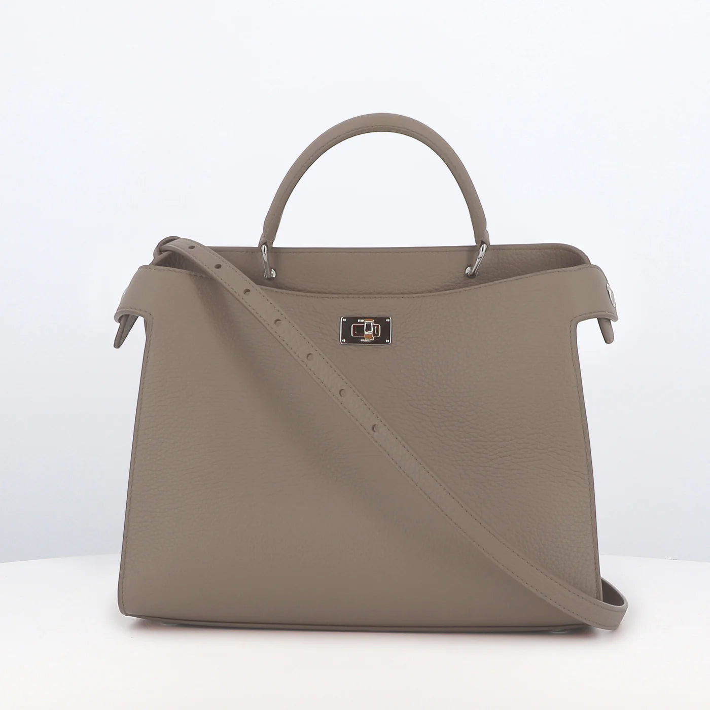 SAC À MAIN EN CUIR LUTECE PM ÉLÉPHANT
